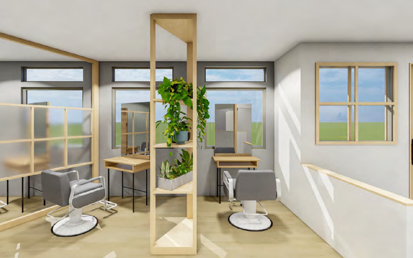 シャンプーブース